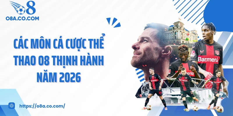 Các môn cá cược thể thao O8 thịnh hành năm 2026